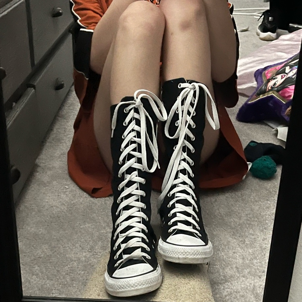Knee high converse